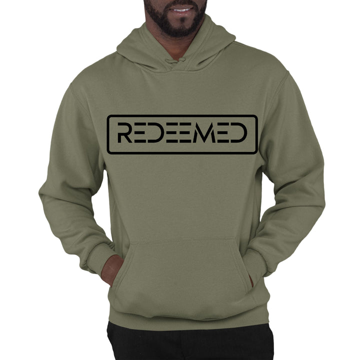 Mens Graphic Hoodie Redeemed Black Illustration - Unisex | Hoodies