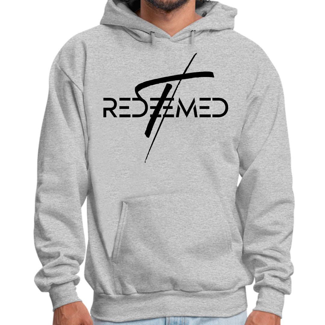 Mens Graphic Hoodie Redeemed Cross Black Illustration - Unisex | Hoodies