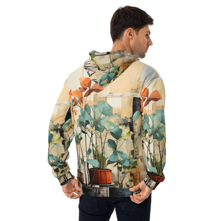 Mens Graphic Hoodie Rustic Botanical Plants