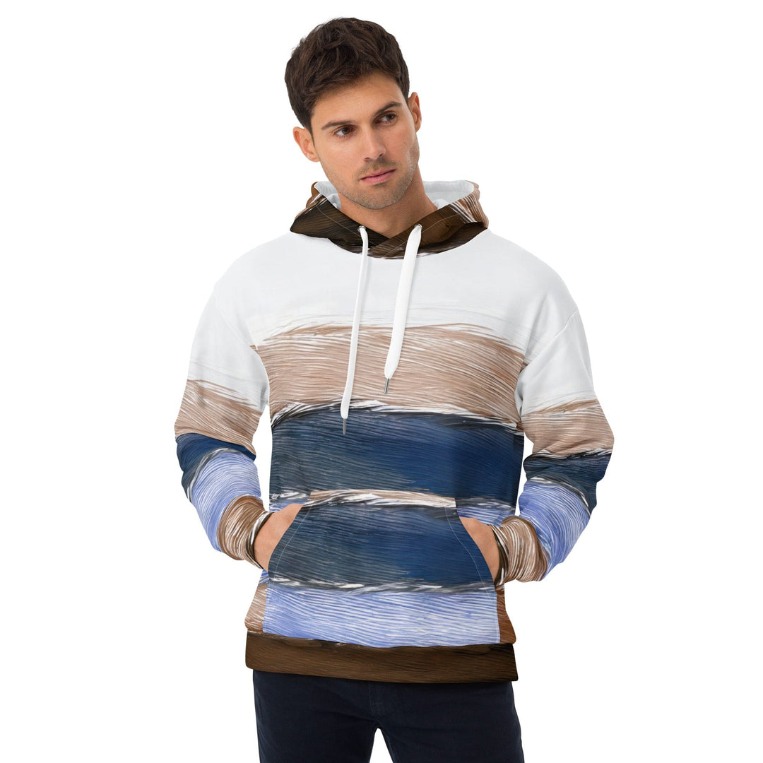 Mens Graphic Hoodie Rustic Hues Pattern