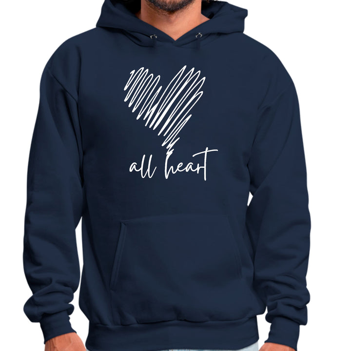 Mens Graphic Hoodie Say it Soul - All Heart Line Art Print - Unisex | Hoodies