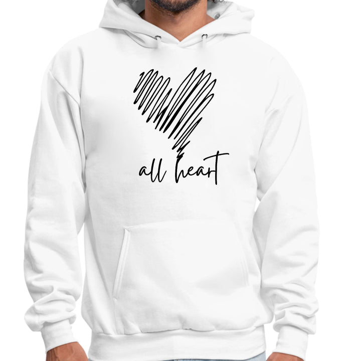 Mens Graphic Hoodie Say it Soul All Heart Line Art - Unisex | Hoodies