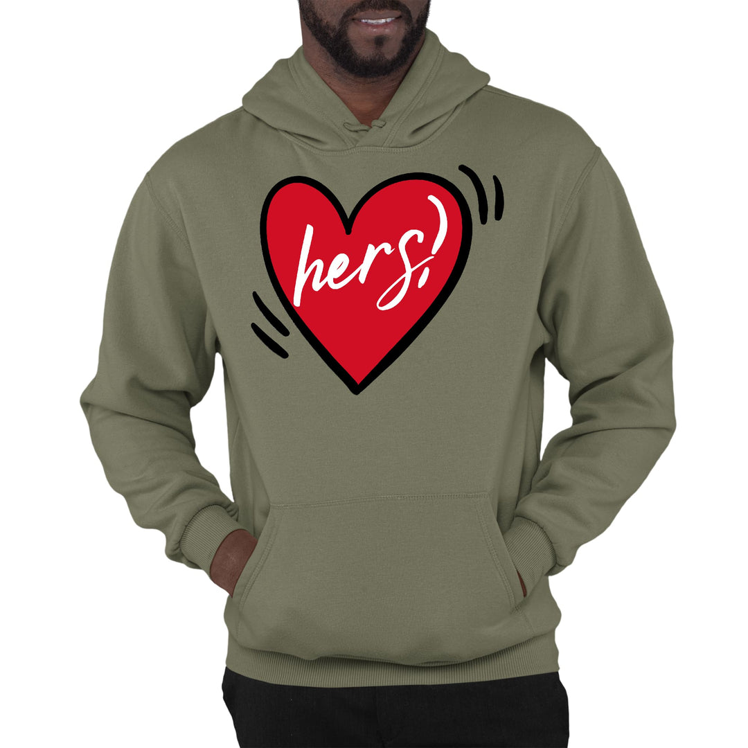 Mens Graphic Hoodie Say it Soul Her Heart Couples - Unisex | Hoodies