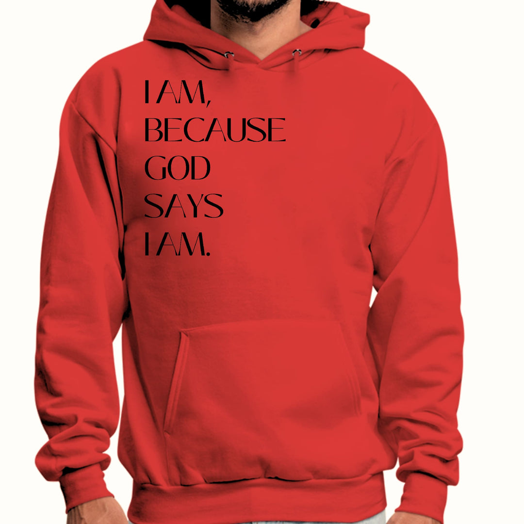 Mens Graphic Hoodie Say it Soul i am Because God Says i Am i Am, - Unisex