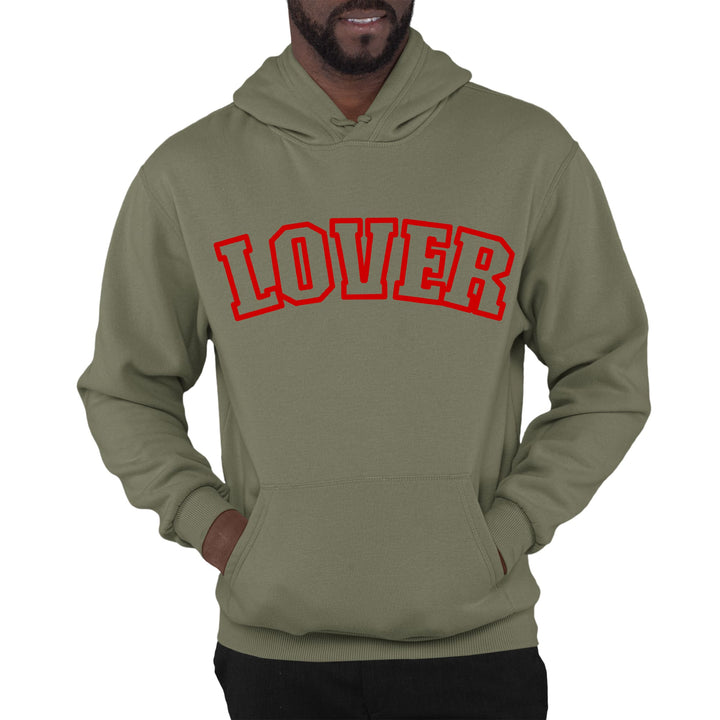 Mens Graphic Hoodie Say it Soul Lover Red - Unisex | Hoodies