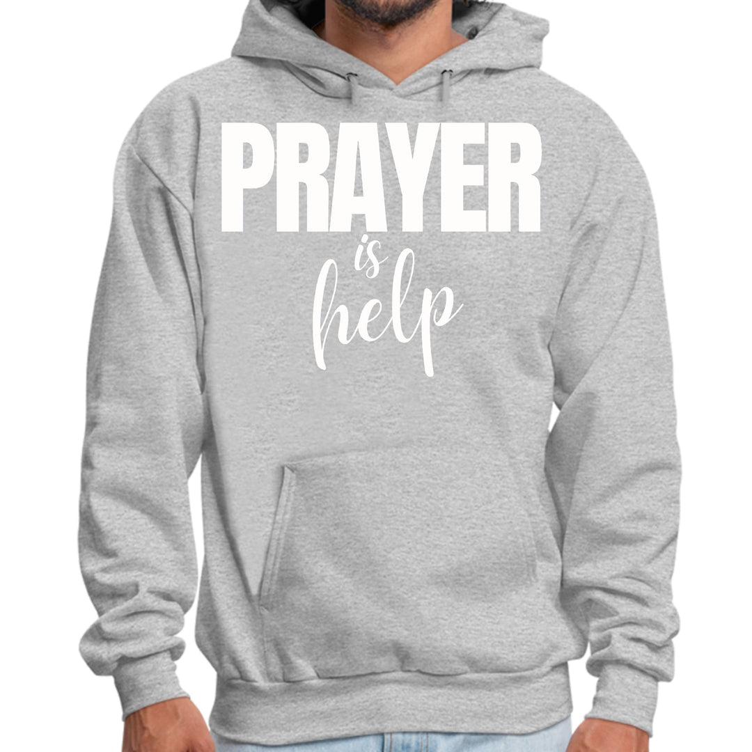 Mens Graphic Hoodie Say it Soul - Prayer is Help Inspirational - Unisex