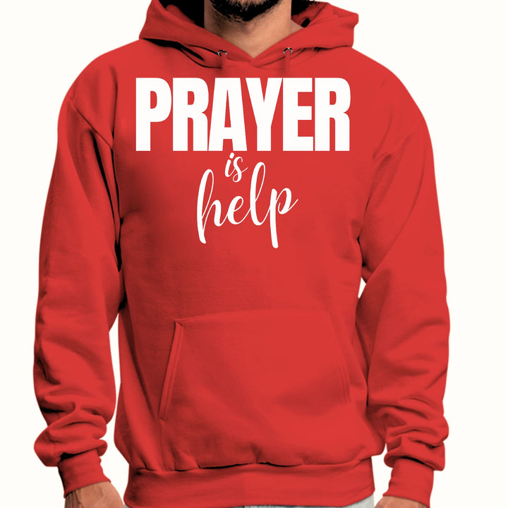 Mens Graphic Hoodie Say it Soul - Prayer is Help Inspirational - Unisex