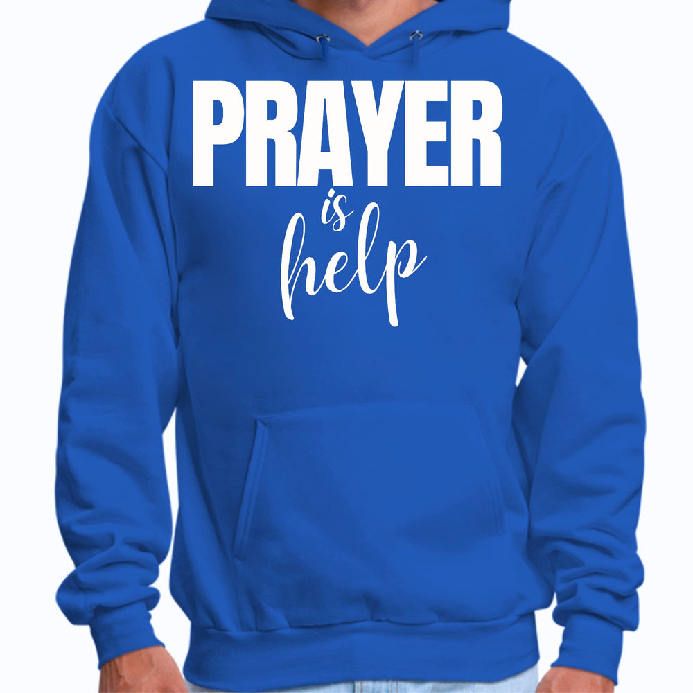 Mens Graphic Hoodie Say it Soul - Prayer is Help Inspirational - Unisex