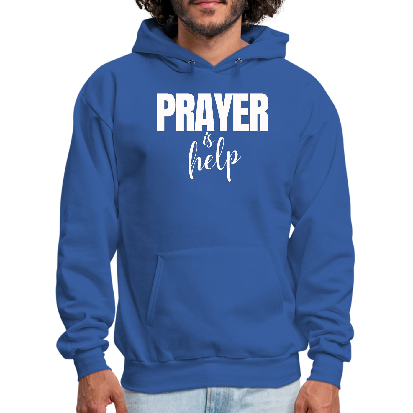 Mens Graphic Hoodie Say It Soul - Prayer Is Help Inspirational - Unisex