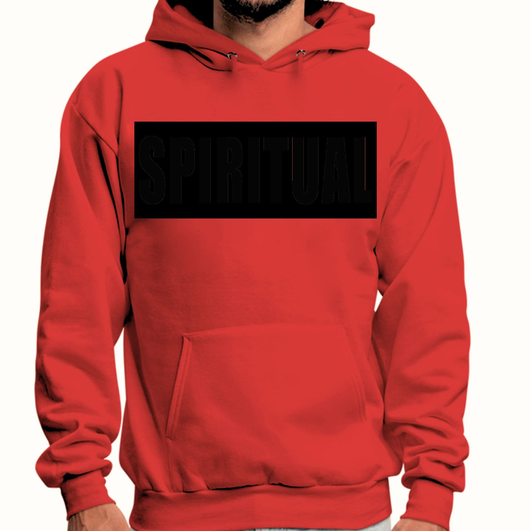 Mens Graphic Hoodie Spiritual Black Colorblock Illustration - Unisex | Hoodies