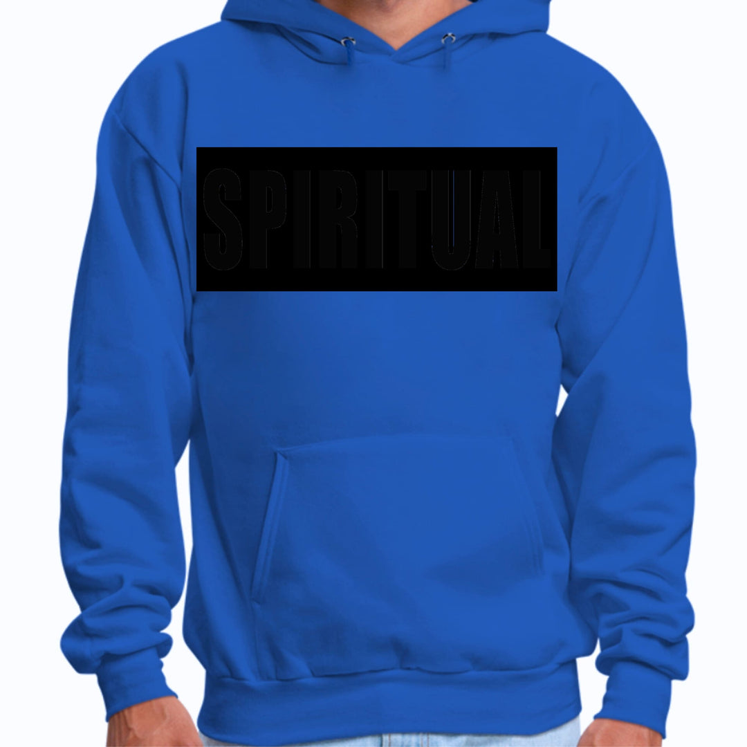 Mens Graphic Hoodie Spiritual Black Colorblock Illustration - Unisex | Hoodies