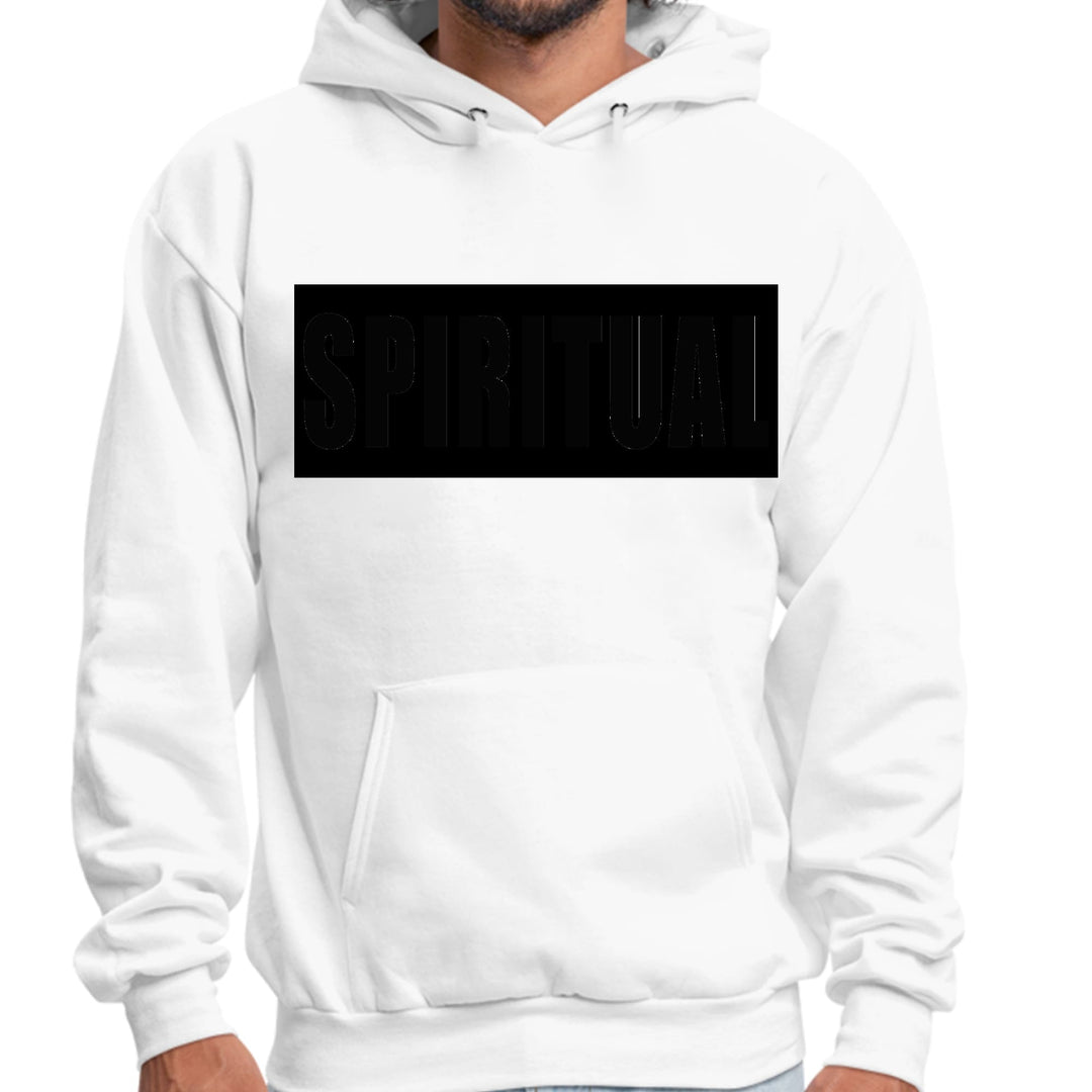 Mens Graphic Hoodie Spiritual Black Colorblock Illustration - Unisex | Hoodies