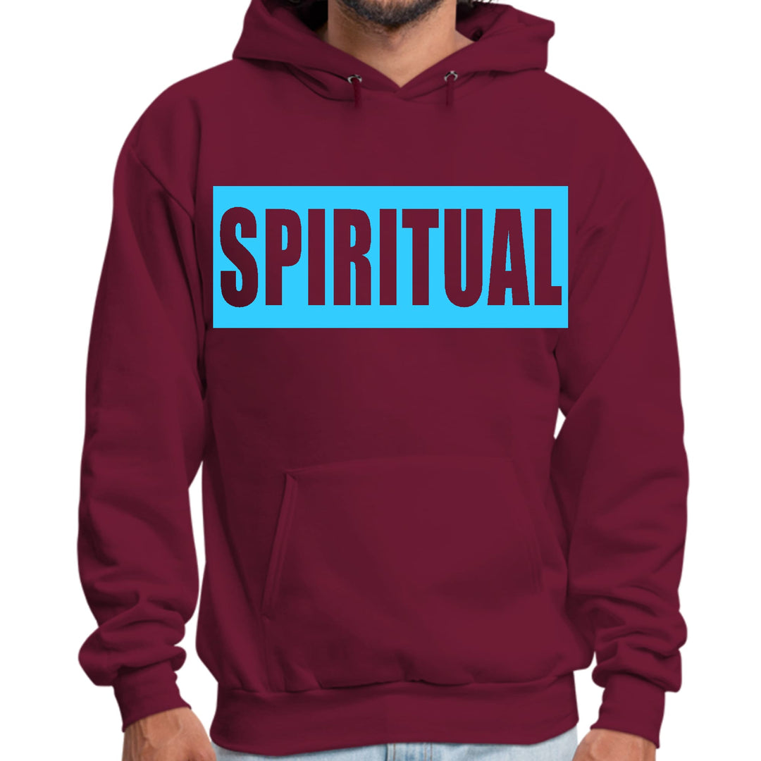 Mens Graphic Hoodie Spiritual Light Blue Print - Unisex | Hoodies