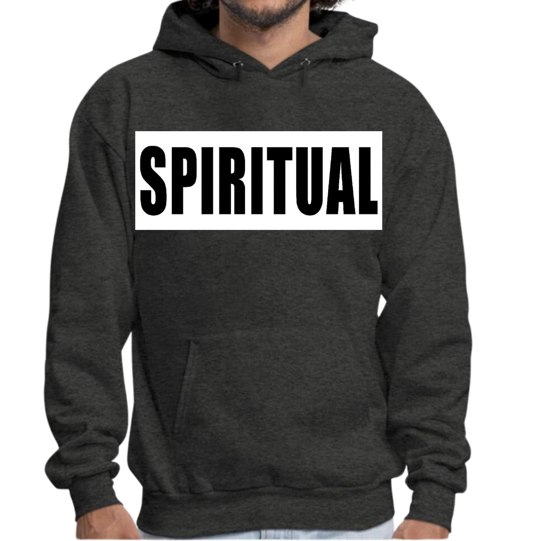 Mens Graphic Hoodie Spiritual White Colorblock Illustration - Unisex | Hoodies