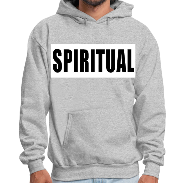 Mens Graphic Hoodie Spiritual White Colorblock Illustration - Unisex | Hoodies