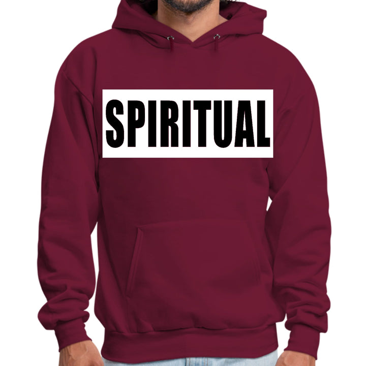 Mens Graphic Hoodie Spiritual White Colorblock Illustration - Unisex | Hoodies