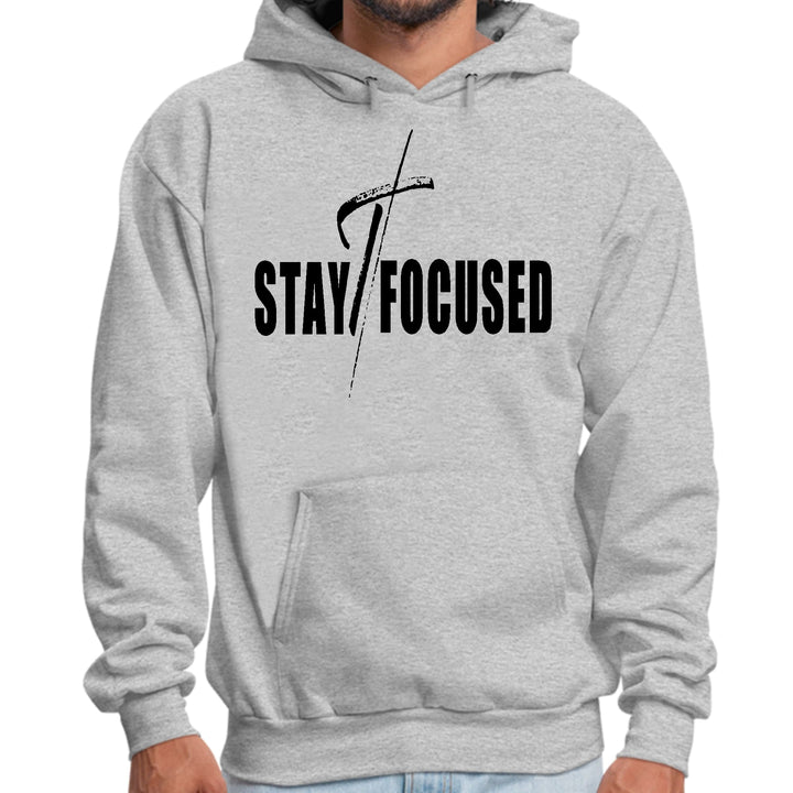 Mens Graphic Hoodie Stay Focused Black Print - Unisex | Hoodies