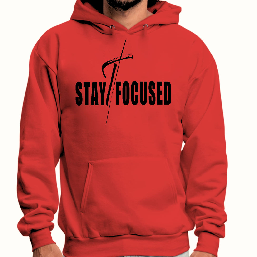 Mens Graphic Hoodie Stay Focused Black Print - Unisex | Hoodies