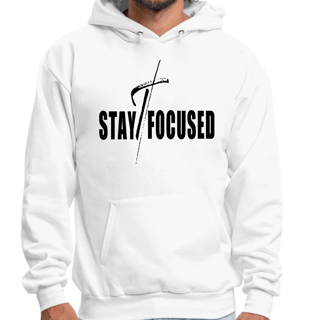 Mens Graphic Hoodie Stay Focused Black Print - Unisex | Hoodies