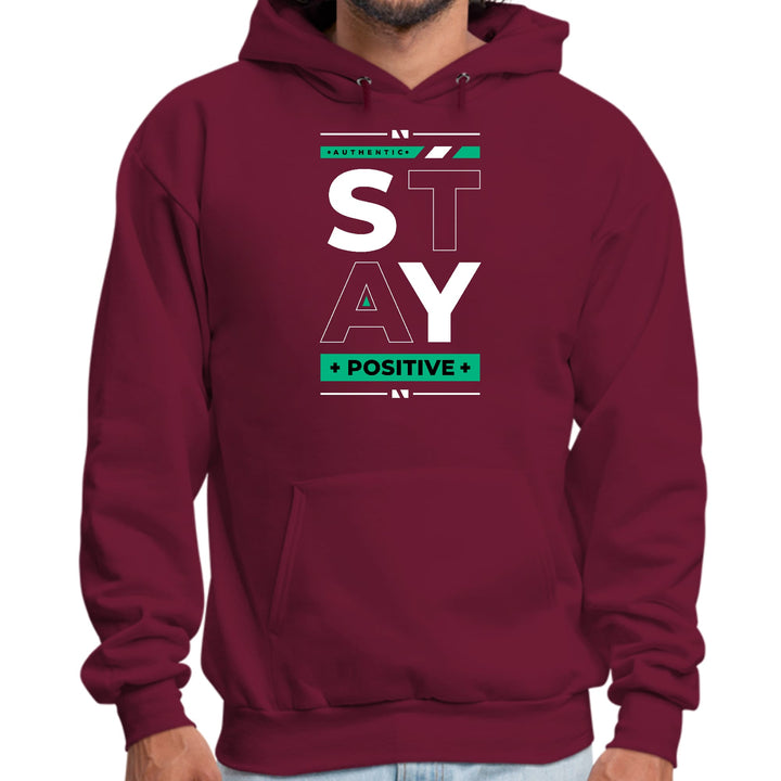 Mens Graphic Hoodie Stay Positive - Unisex | Hoodies