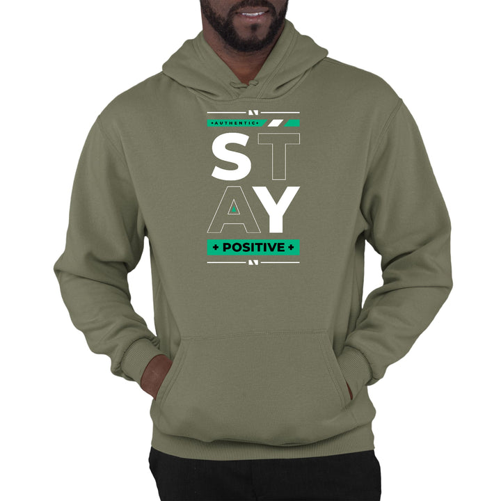 Mens Graphic Hoodie Stay Positive - Unisex | Hoodies