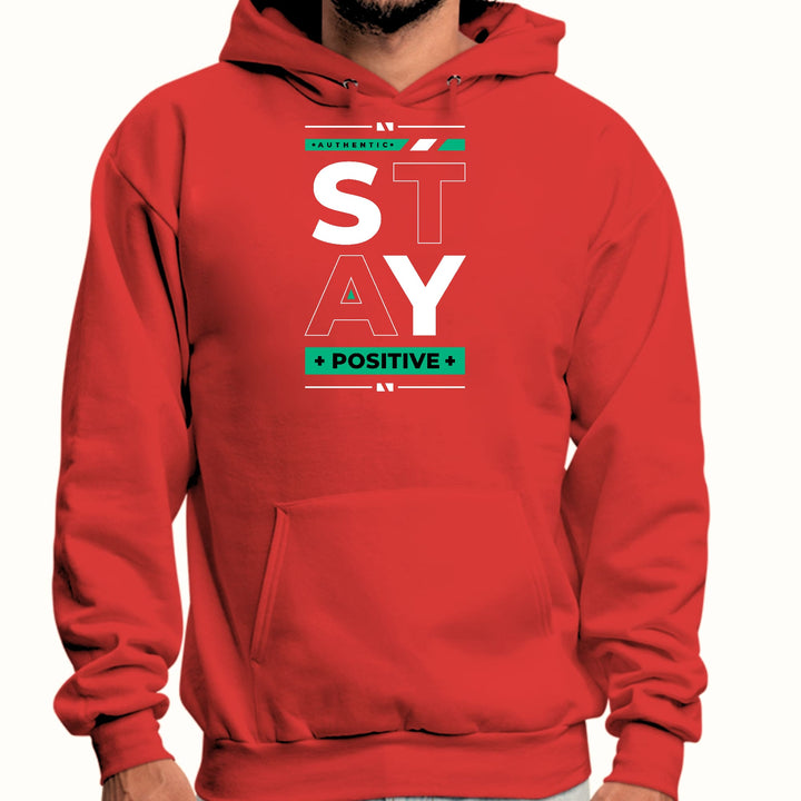 Mens Graphic Hoodie Stay Positive - Unisex | Hoodies