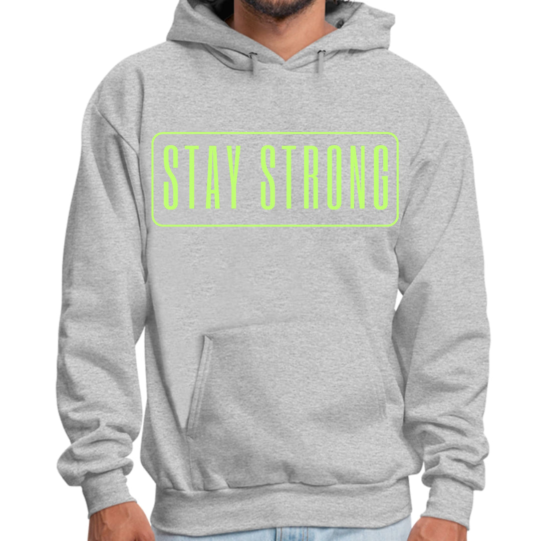 Mens Graphic Hoodie Stay Strong Neon Print - Unisex | Hoodies