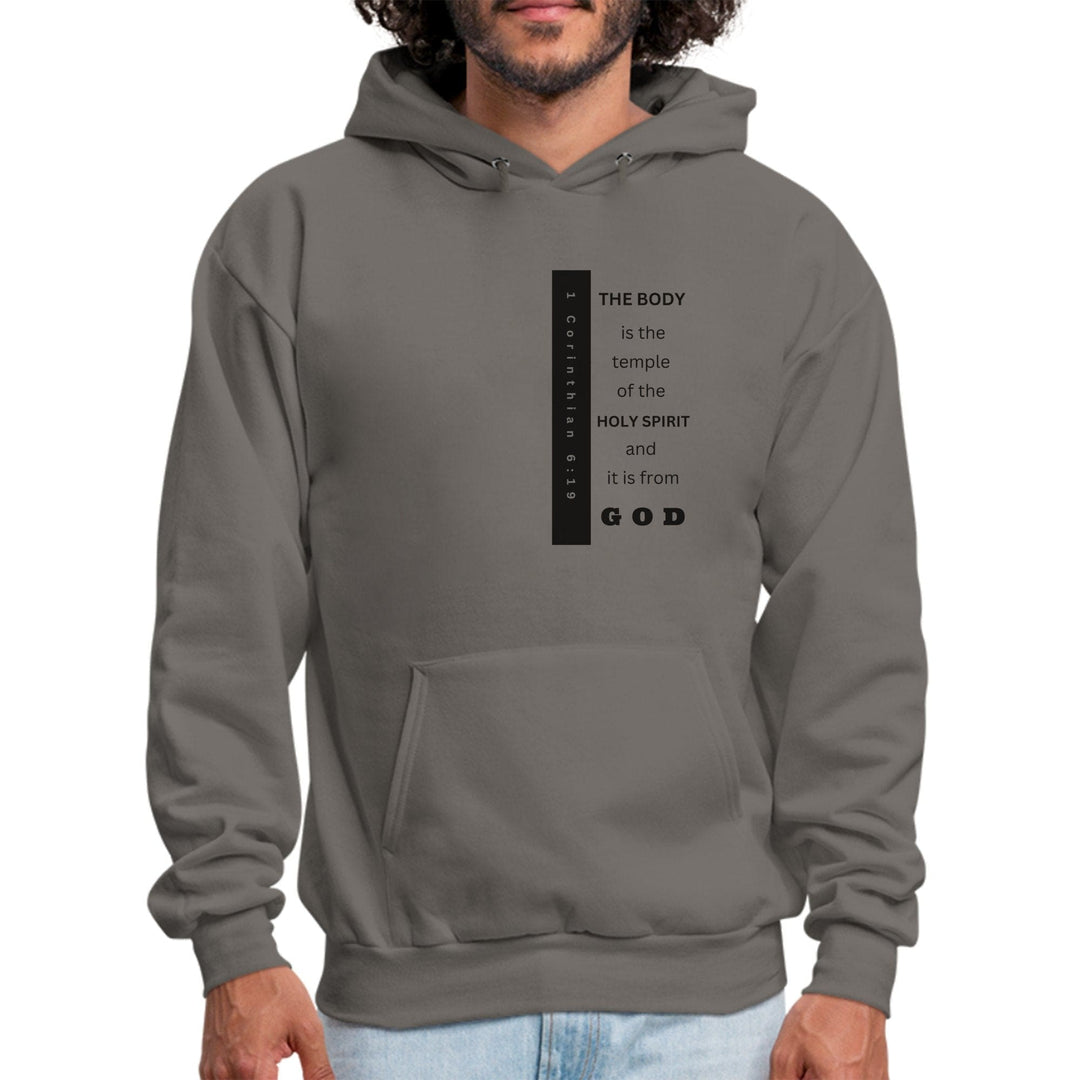 Mens Graphic Hoodie the Body is the Temple of the Holy Spirit - Mens | Hoodies