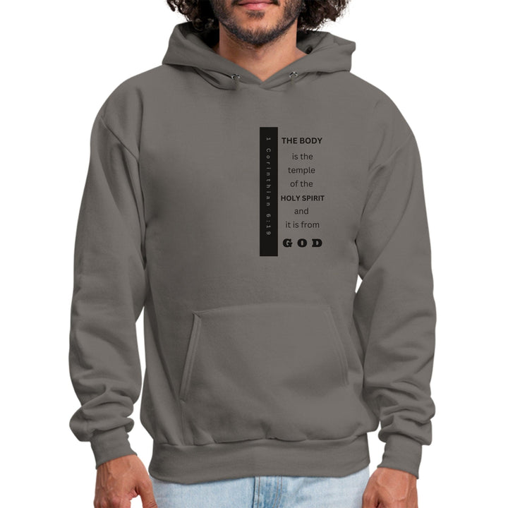 Mens Graphic Hoodie the Body is the Temple of the Holy Spirit - Mens | Hoodies