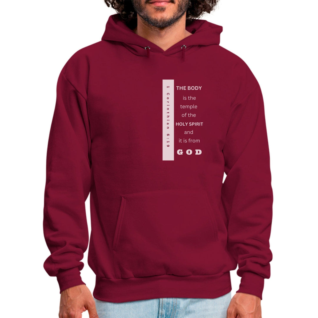 Mens Graphic Hoodie the Body is the Temple of the Holy Spirit - Mens | Hoodies