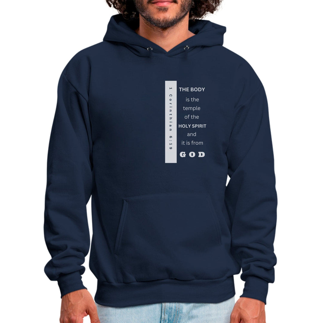 Mens Graphic Hoodie the Body is the Temple of the Holy Spirit - Mens | Hoodies