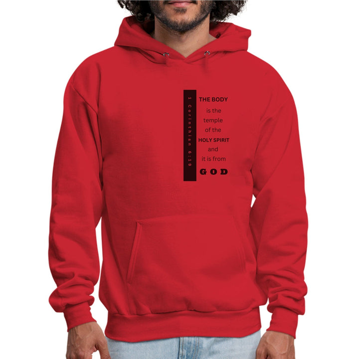 Mens Graphic Hoodie the Body is the Temple of the Holy Spirit - Mens | Hoodies