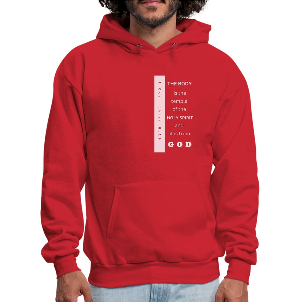 Mens Graphic Hoodie the Body is the Temple of the Holy Spirit - Mens | Hoodies