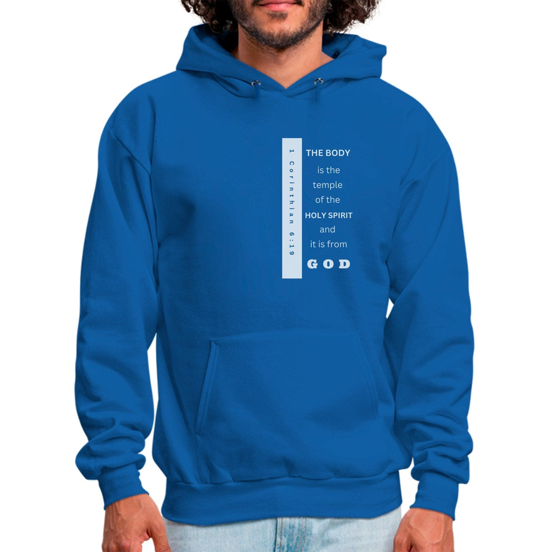 Mens Graphic Hoodie the Body is the Temple of the Holy Spirit - Mens | Hoodies