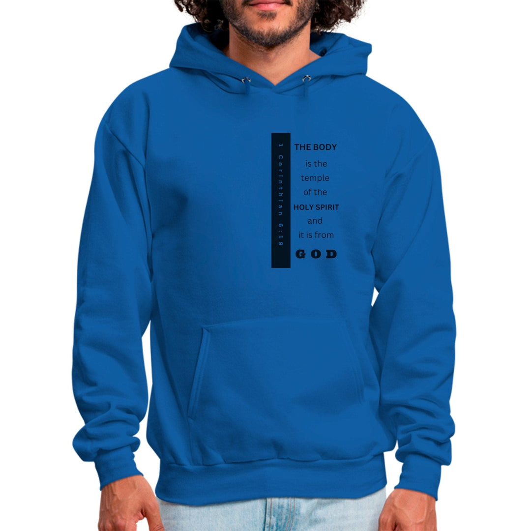 Mens Graphic Hoodie the Body is the Temple of the Holy Spirit - Mens | Hoodies