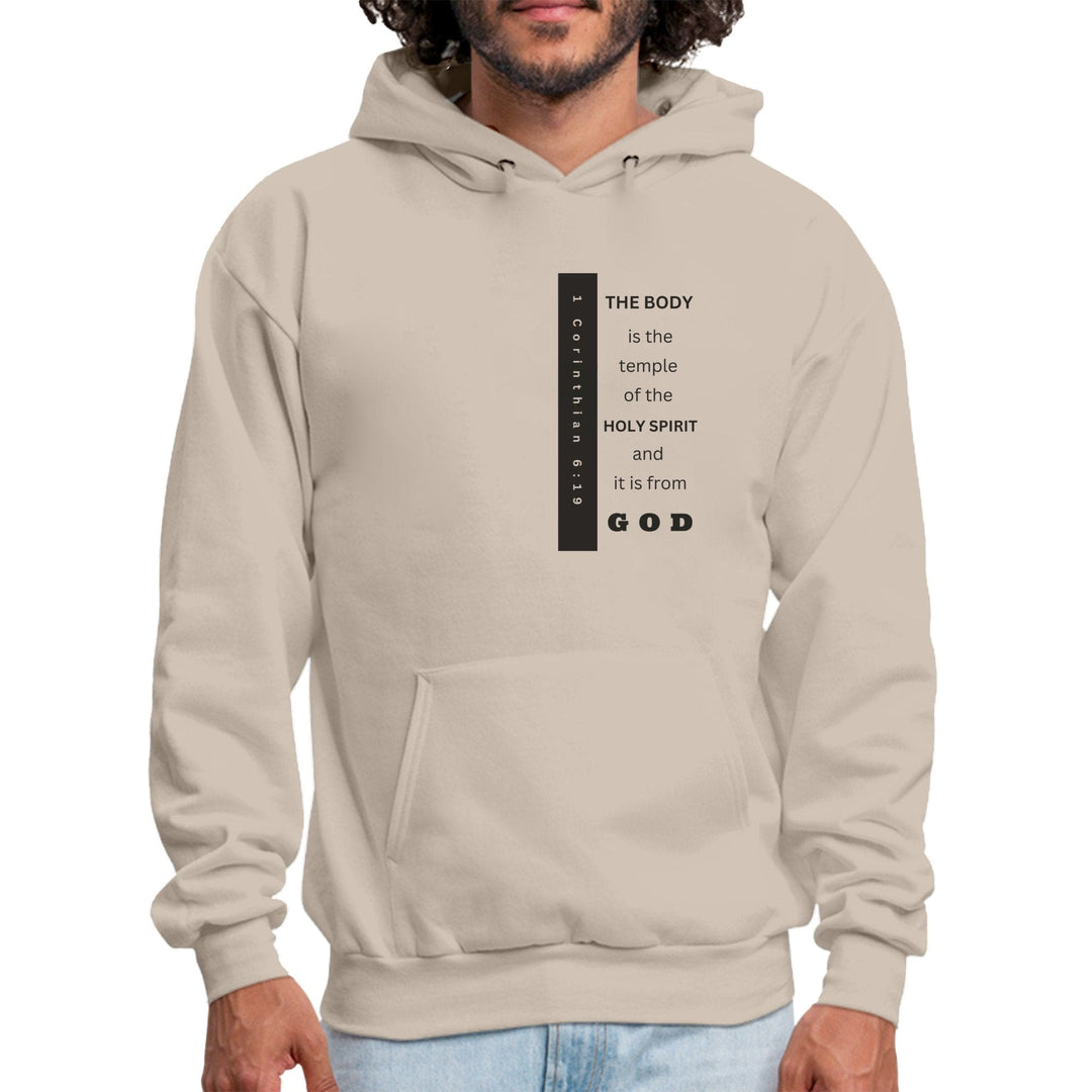 Mens Graphic Hoodie the Body is the Temple of the Holy Spirit - Mens | Hoodies