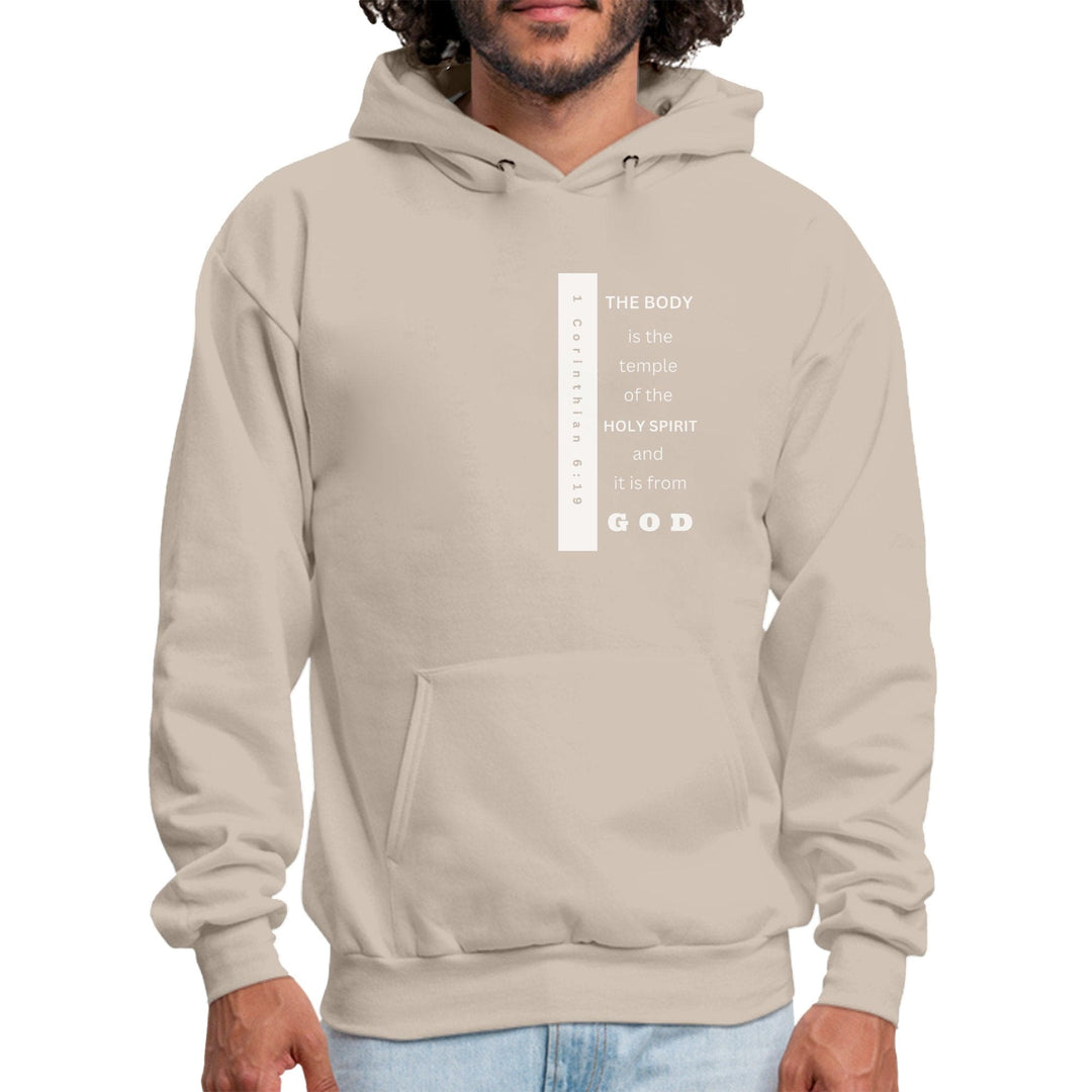 Mens Graphic Hoodie the Body is the Temple of the Holy Spirit - Mens | Hoodies