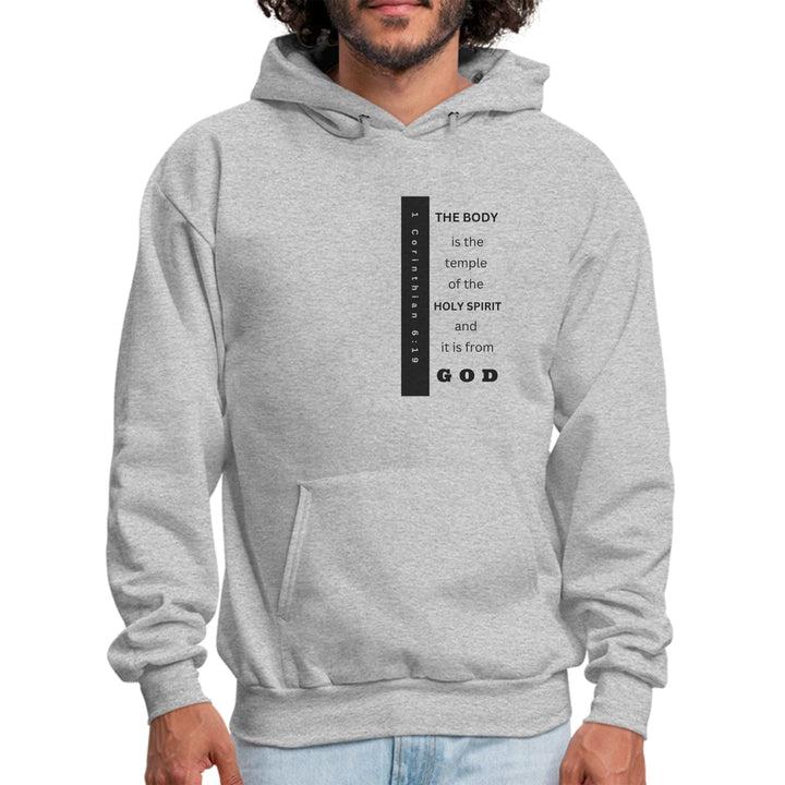 Mens Graphic Hoodie the Body is the Temple of the Holy Spirit - Mens | Hoodies