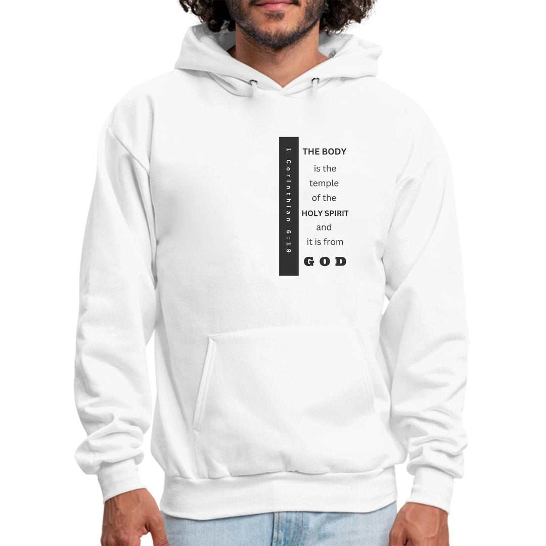 Mens Graphic Hoodie the Body is the Temple of the Holy Spirit - Mens | Hoodies