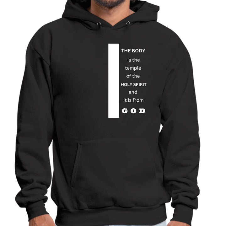 Mens Graphic Hoodie the Body is the Temple of the Holy Spirit - Unisex | Hoodies