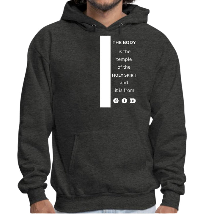 Mens Graphic Hoodie the Body is the Temple of the Holy Spirit - Unisex | Hoodies