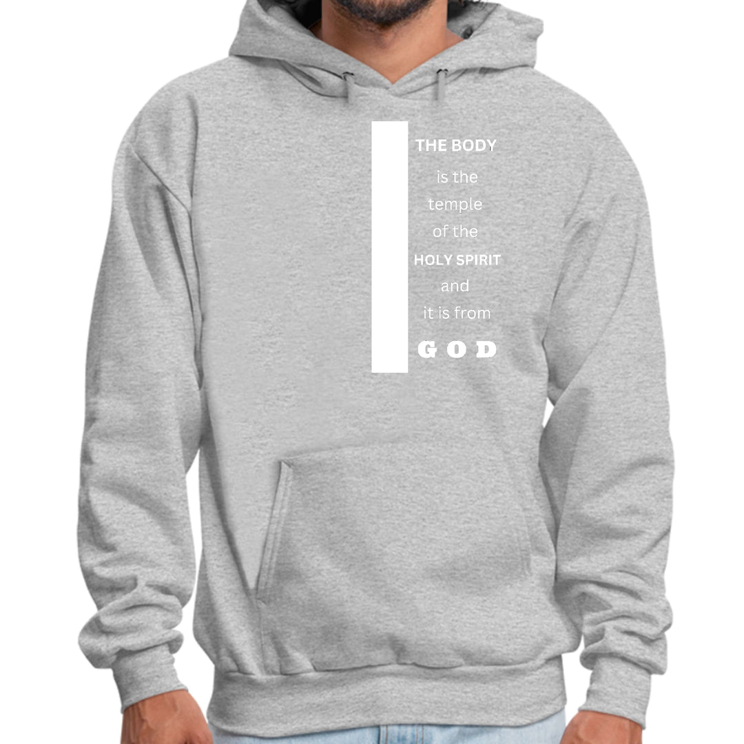 Mens Graphic Hoodie the Body is the Temple of the Holy Spirit - Unisex | Hoodies