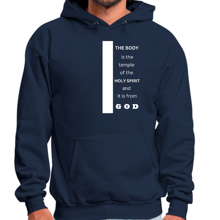 Mens Graphic Hoodie the Body is the Temple of the Holy Spirit - Unisex | Hoodies