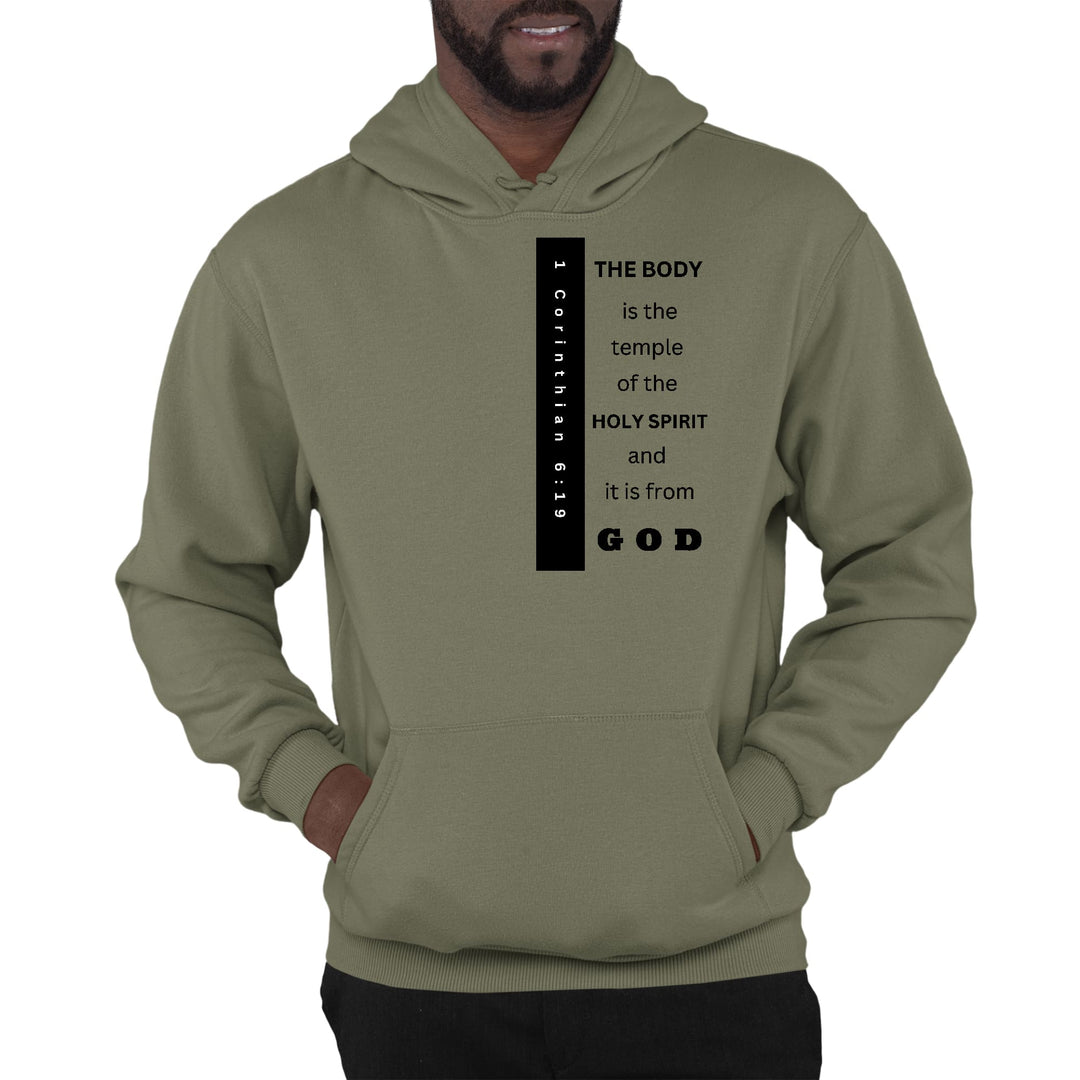 Mens Graphic Hoodie the Body is the Temple Print - Unisex | Hoodies