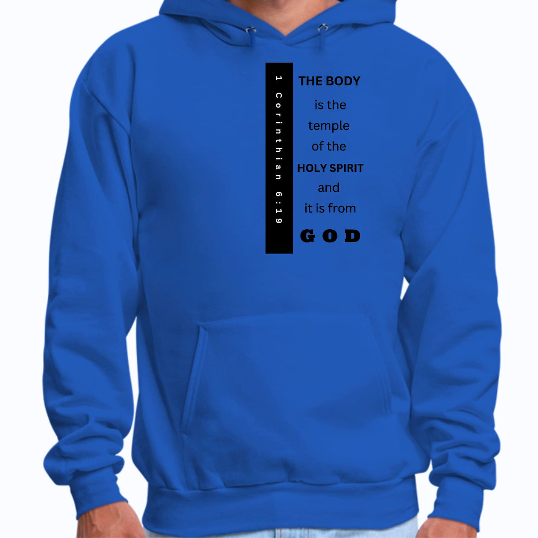 Mens Graphic Hoodie the Body is the Temple Print - Unisex | Hoodies