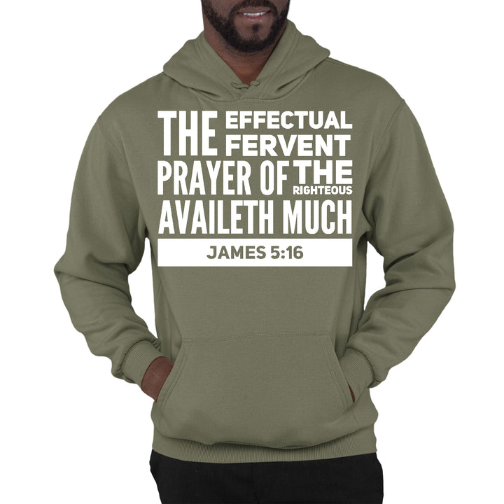 Mens Graphic Hoodie the Effectual Fervent Prayer - James 5:16 - Unisex | Hoodies