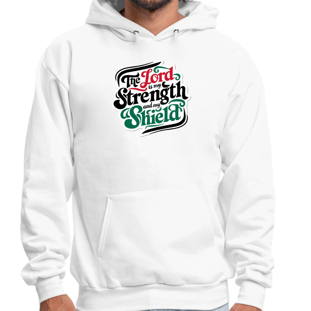 Mens Graphic Hoodie The Lord Is My Strength And My Shield - Unisex | Hoodies
