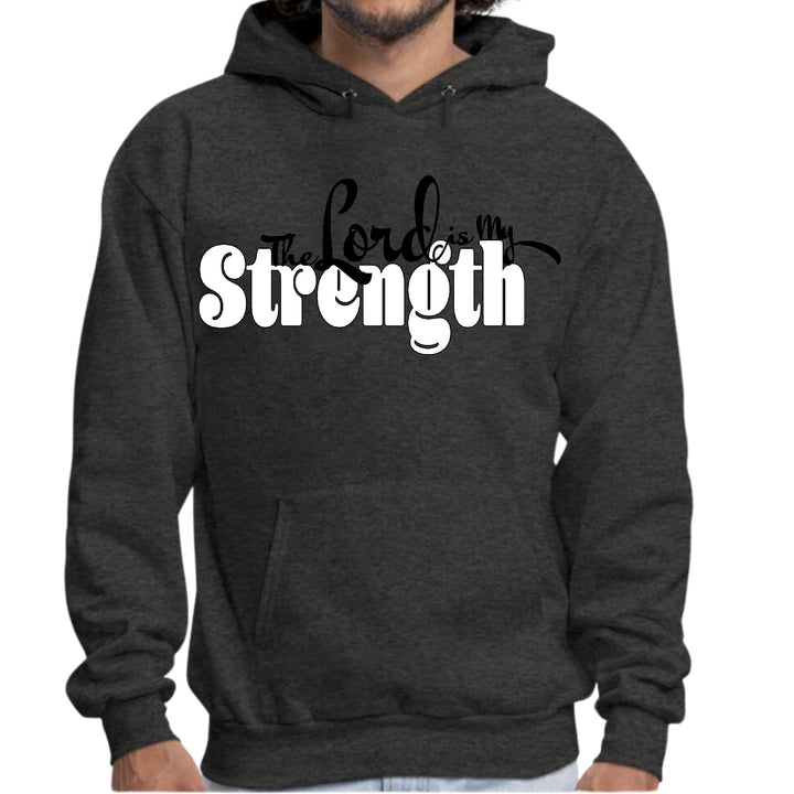 Mens Graphic Hoodie the Lord is my Strength Print - Unisex | Hoodies