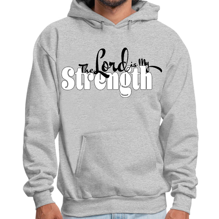 Mens Graphic Hoodie the Lord is my Strength Print - Unisex | Hoodies