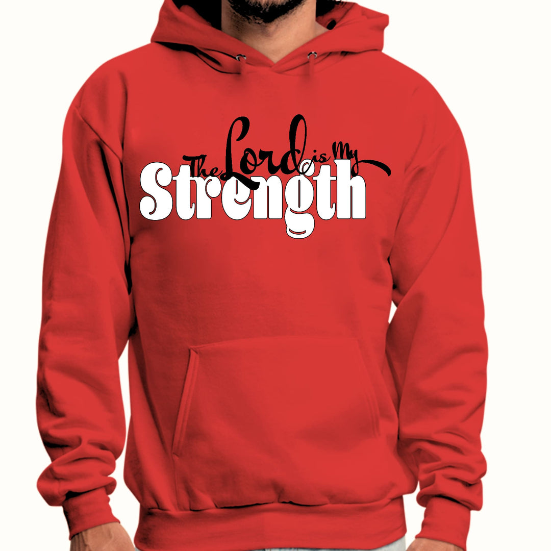 Mens Graphic Hoodie the Lord is my Strength Print - Unisex | Hoodies